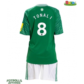 Newcastle United Sandro Tonali #8 Bortaställ Barn 2025-26 Kortärmad (+ Korta byxor)